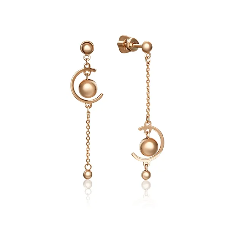 

Серьги подвески из красного золота PLATINA jewelry 02-4375-00-000-1110-42, 02-4375-00-000-1110-42