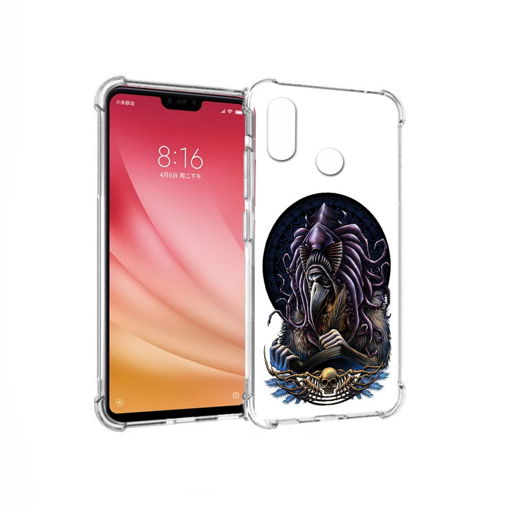 

Чехол MyPads Tocco для Xiaomi Mi 8 умный ворон (PT110454.314.650), Прозрачный, Tocco