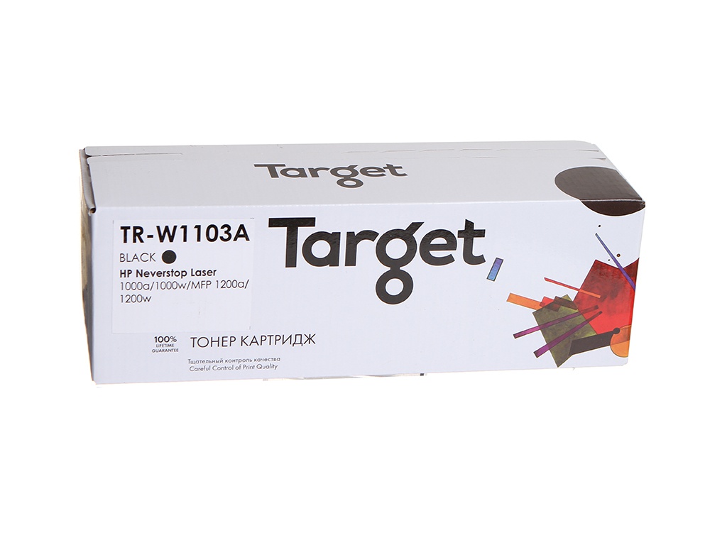 

Картридж для лазерного принтера Target TR-W1103A black, совместимый, Черный, TR-W1103A