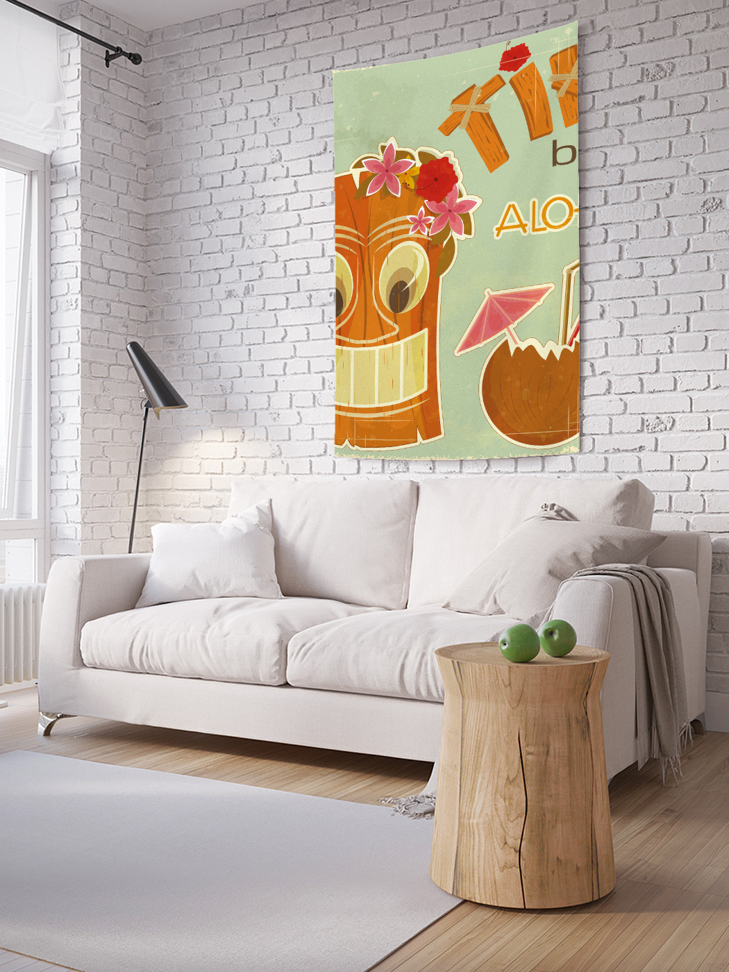 

Вертикальное фотопанно на стену JoyArty Тики-бар Алоха 100x150 см, Тики-бар Алоха