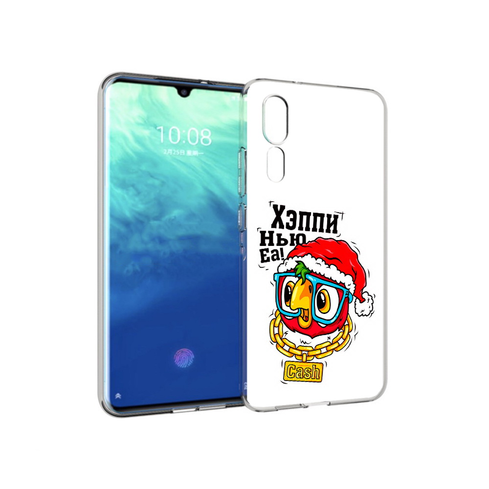 

Чехол MyPads Tocco для ZTE Axon 10 Pro Хэппи нью еа (PT134302.444.196), Прозрачный, Tocco