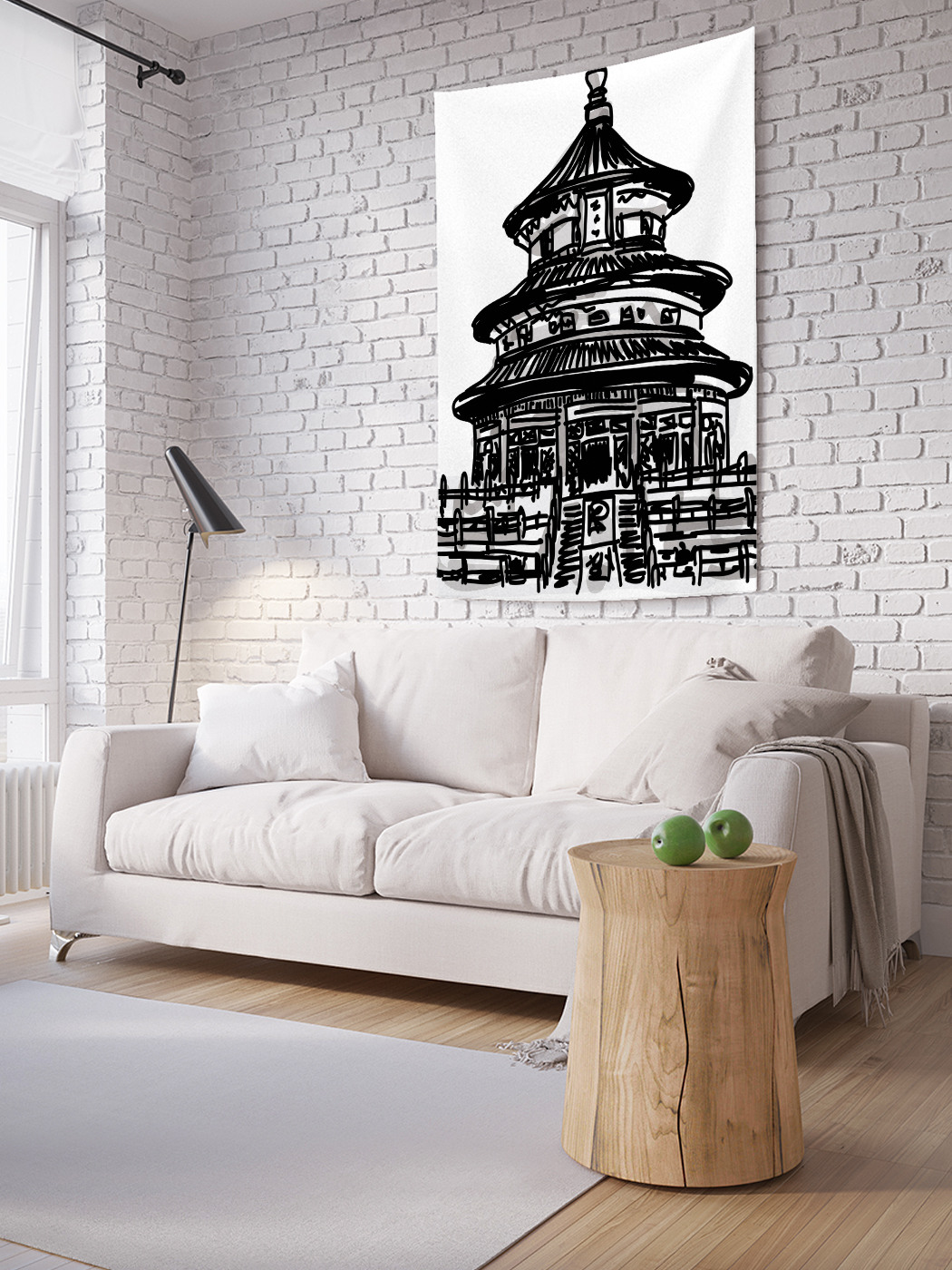 

Вертикальное фотопанно на стену JoyArty Китайский дом 100x150 см, Китайский дом