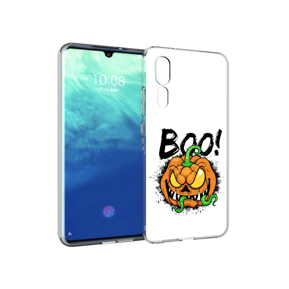 

Чехол MyPads Tocco для ZTE Axon 10 Pro Хэллоуин бу (PT134302.444.193), Прозрачный, Tocco