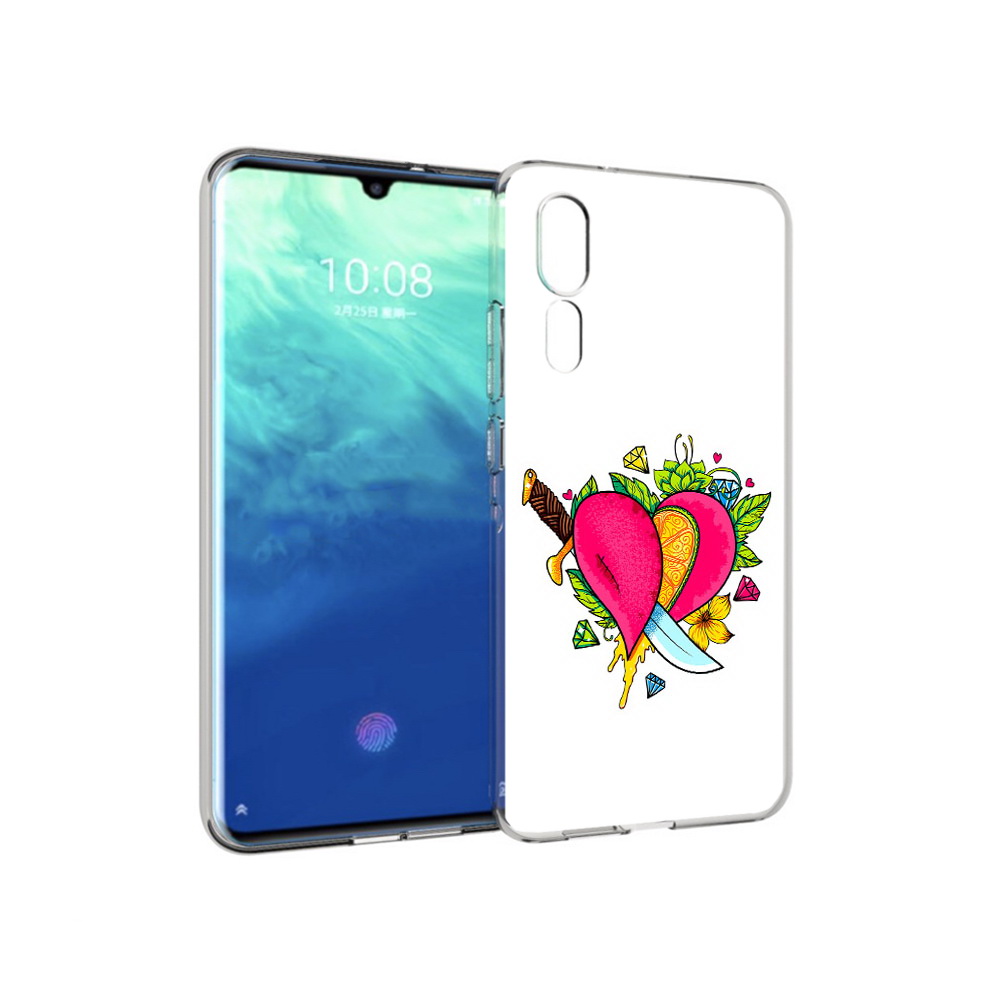 

Чехол MyPads Tocco для ZTE Axon 10 Pro Фруктовое сердце (PT134302.444.188), Прозрачный, Tocco
