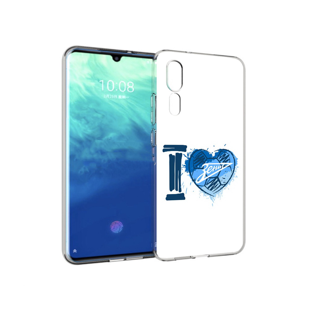 

Чехол MyPads Tocco для ZTE Axon 10 Pro ФК я люблю зенит (PT134302.444.186), Прозрачный, Tocco