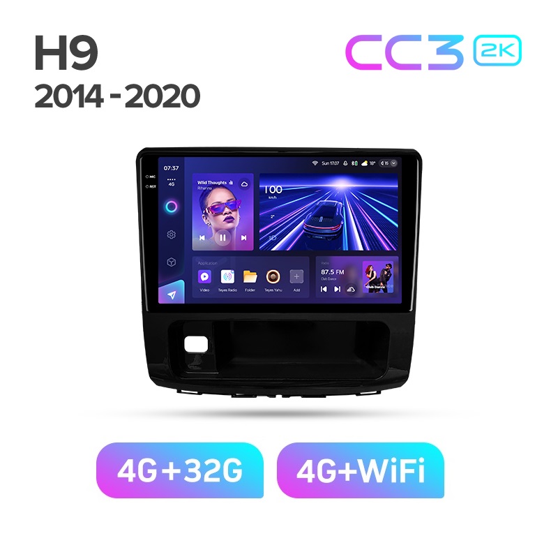 Магнитола TEYES HAVAL H9 2014-2020 г CC3 2K 432ГБ 3689000₽