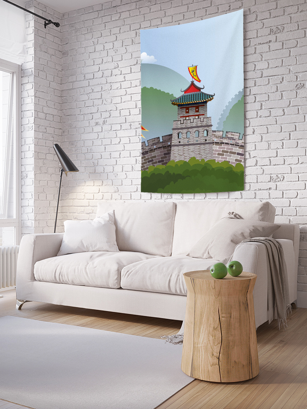 

Вертикальное фотопанно на стену JoyArty Китайская стена 100x150 см, Китайская стена