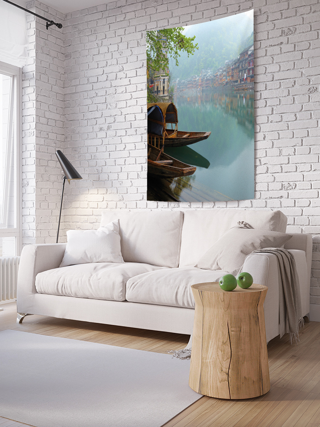 

Вертикальное фотопанно на стену JoyArty Японские лодки 100x150 см, Японские лодки