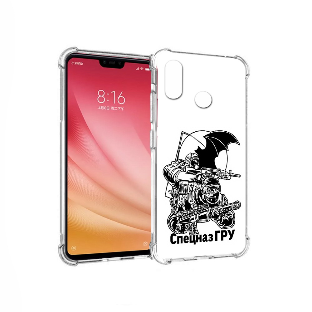 

Чехол MyPads Tocco для Xiaomi Mi 8 спецназ гру (PT110454.314.618), Прозрачный, Tocco
