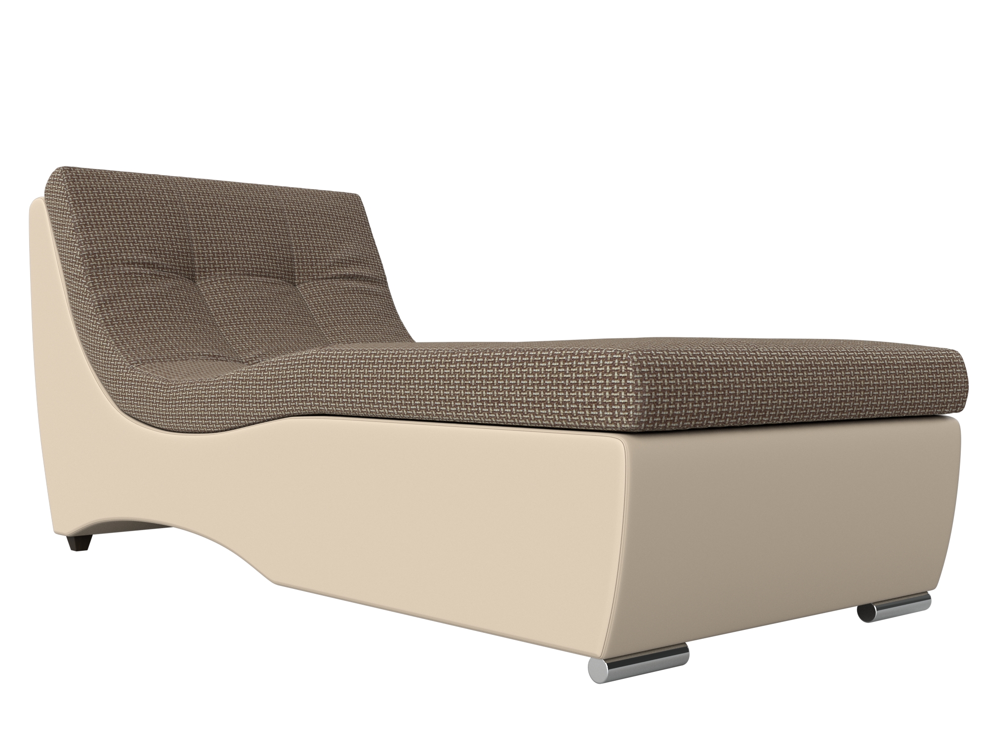 

Модуль Монреаль канапе рогожка/экокожа корфу 03/бежевый, Модуль Монреаль канапе