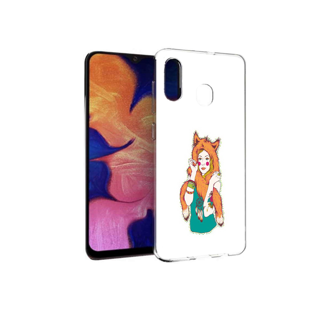 

Чехол MyPads Tocco для Samsung Galaxy A30 Девушка лиса (PT126700.499.62), Прозрачный, Tocco