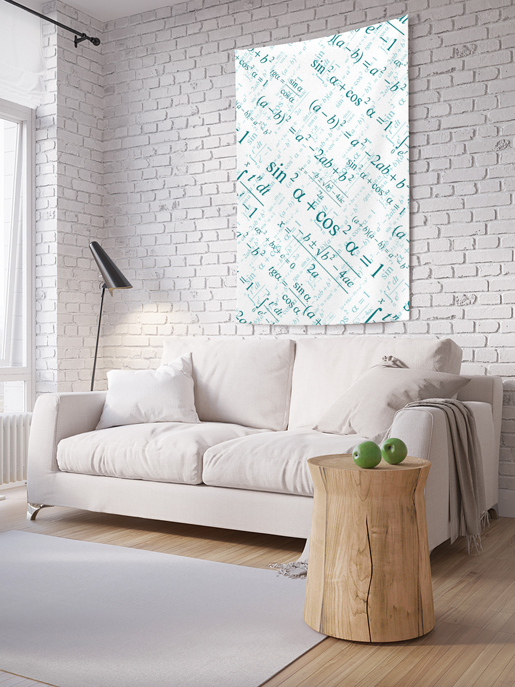 

Вертикальное фотопанно на стену JoyArty Диагональные формулы 100x150 см, Диагональные формулы