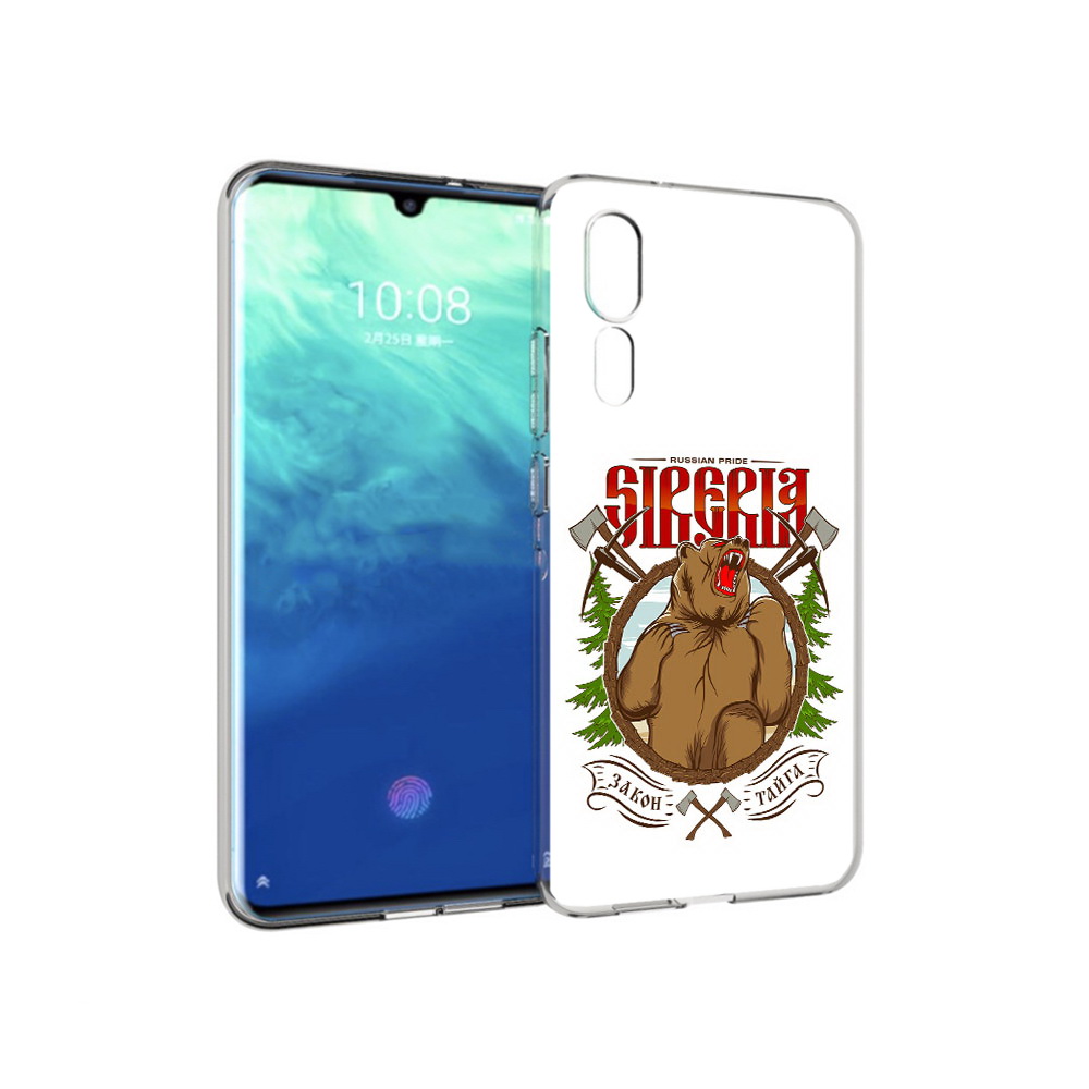 

Чехол MyPads Tocco для ZTE Axon 10 Pro Тайга (PT134302.444.168), Прозрачный, Tocco