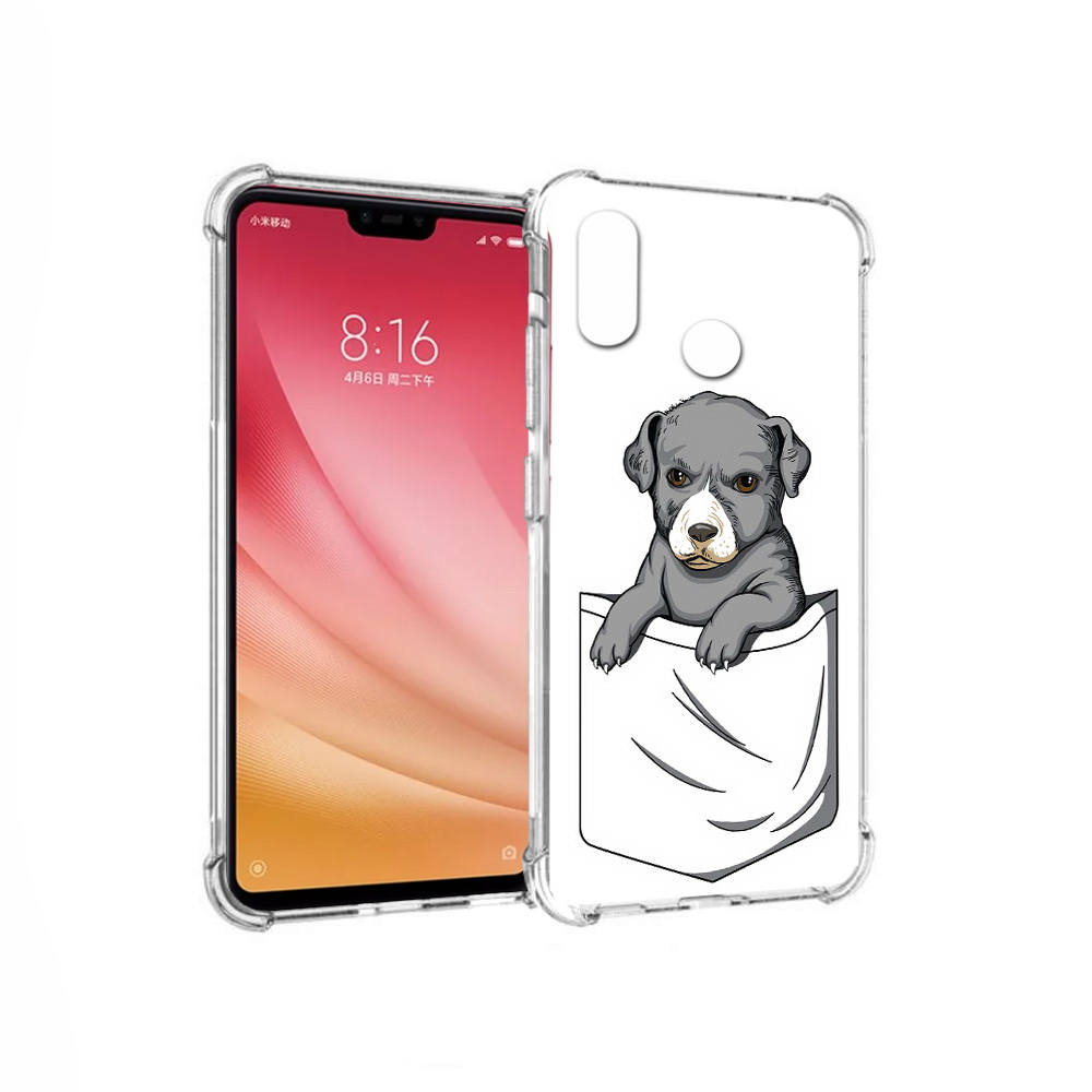 

Чехол MyPads Tocco для Xiaomi Mi 8 собачка в кармане (PT110454.314.611), Прозрачный, Tocco