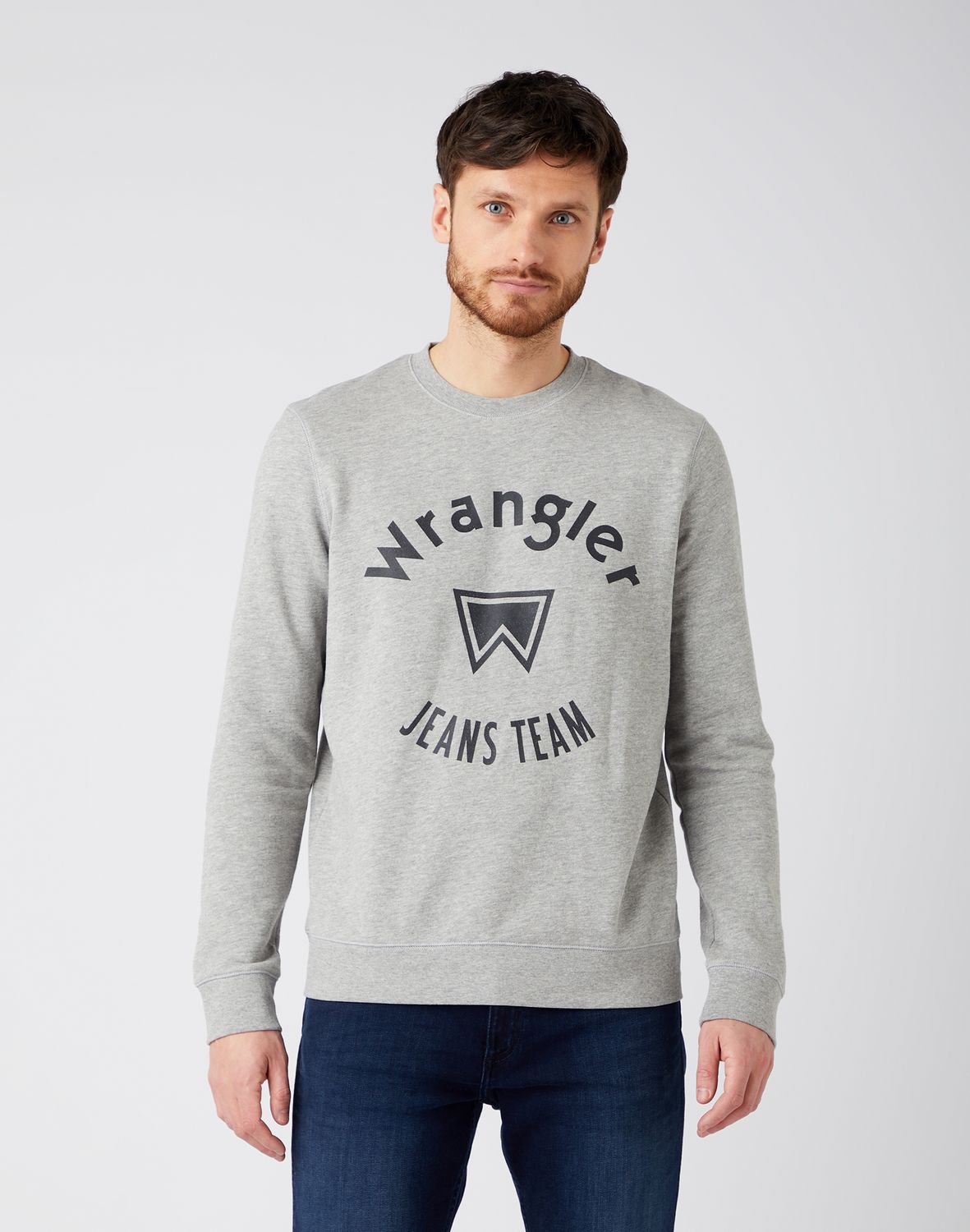 

Свитшот мужской Wrangler Crew Sweat серый 2XL, Crew Sweat