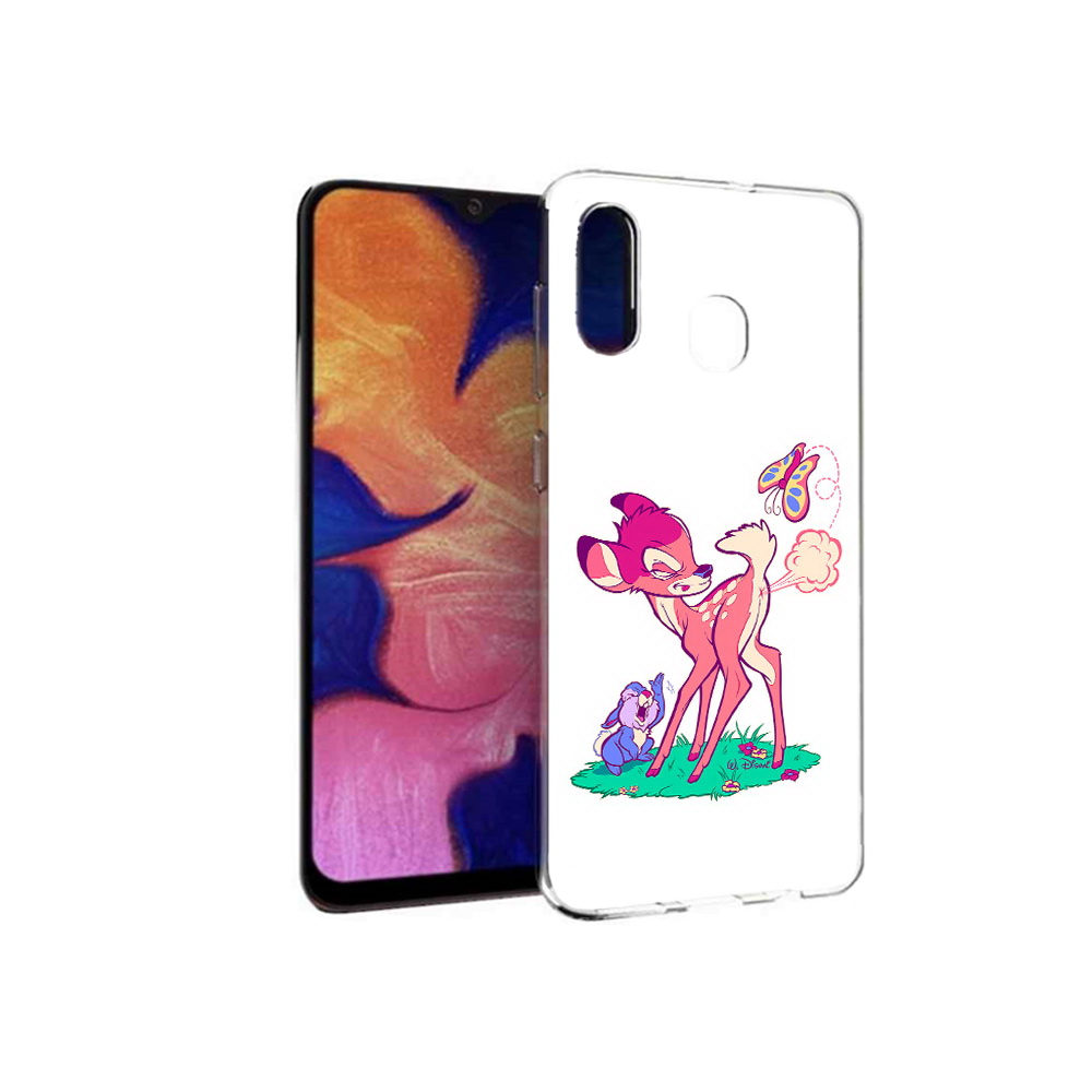 

Чехол MyPads Tocco для Samsung Galaxy A30 смешной олененок (PT126700.499.610), Прозрачный, Tocco