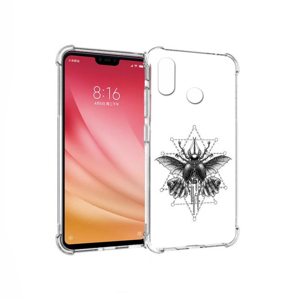 

Чехол MyPads Tocco для Xiaomi Mi 8 скарабей (PT110454.314.601), Прозрачный, Tocco
