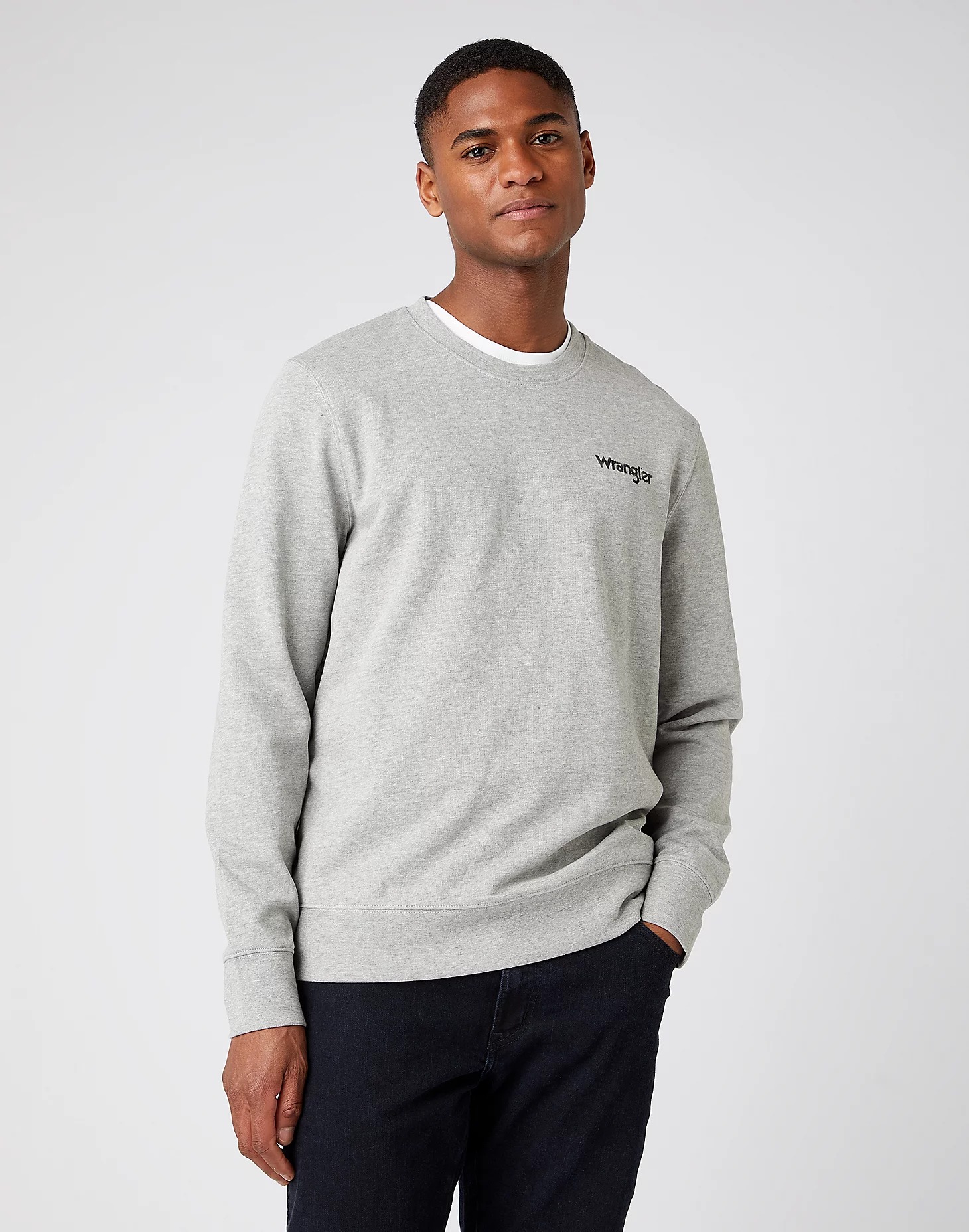 

Свитшот мужской Wrangler Positive Vibes Sweat серый S, Positive Vibes Sweat