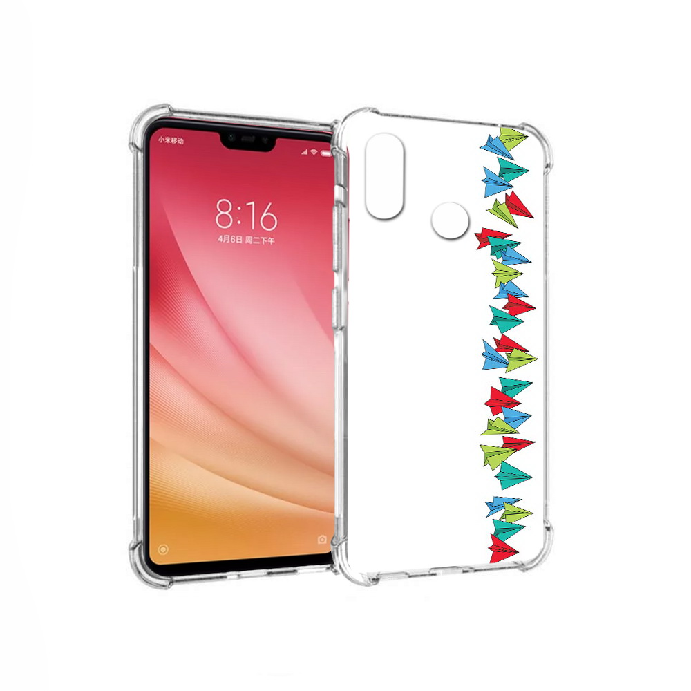 

Чехол MyPads Tocco для Xiaomi Mi 8 самолетики из листочков (PT110454.314.593), Прозрачный, Tocco