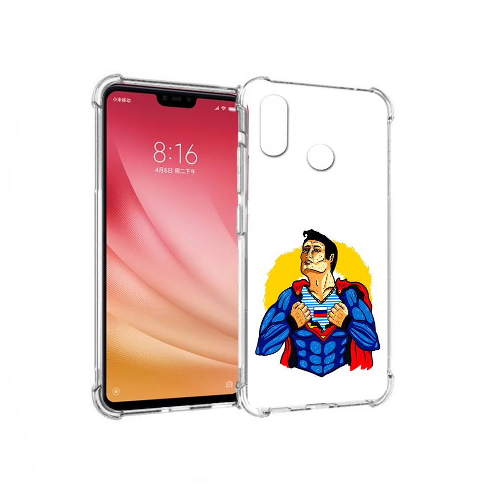 

Чехол MyPads Tocco для Xiaomi Mi 8 русский супермен (PT110454.314.591), Прозрачный, Tocco