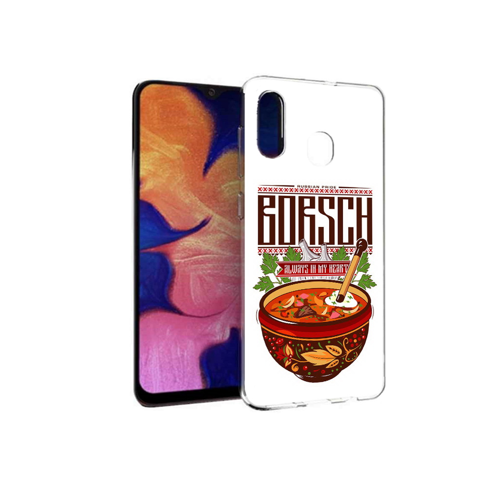 

Чехол MyPads Tocco для Samsung Galaxy A30 русский борщ (PT126700.499.589), Прозрачный, Tocco
