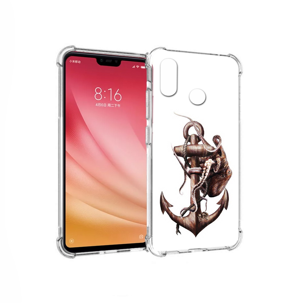 

Чехол MyPads Tocco для Xiaomi Mi 8 ржавый якорь (PT110454.314.579), Прозрачный, Tocco