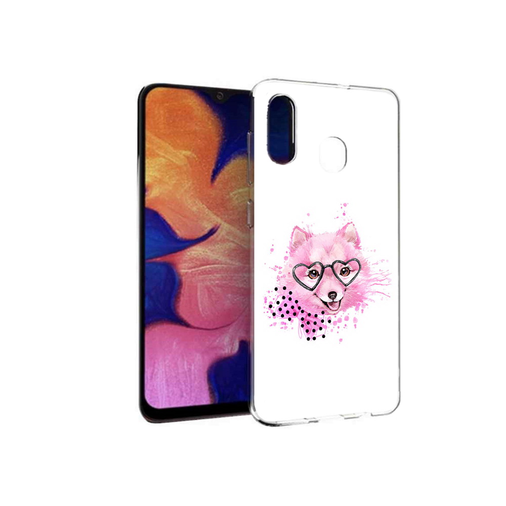 

Чехол MyPads Tocco для Samsung Galaxy A30 розовый волченок (PT126700.499.585), Прозрачный, Tocco