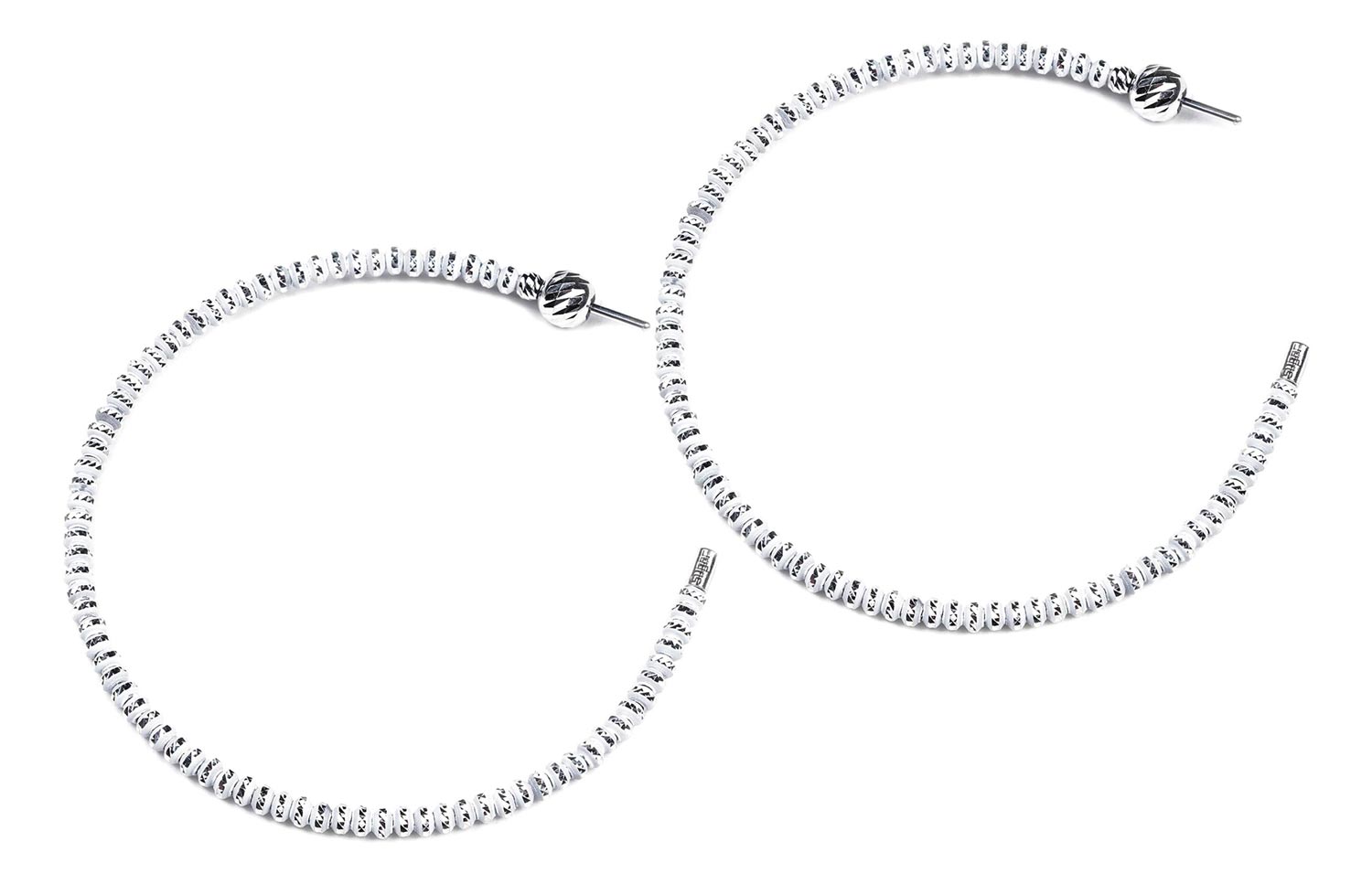

Серьги конго из серебра с эмалью Sugar SG01050-BELYJ, SG01050-BELYJ