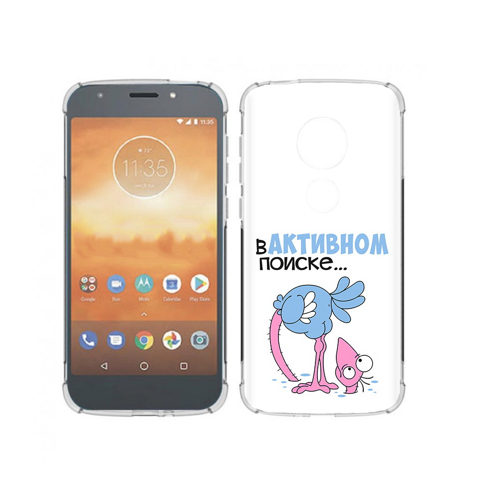 

Чехол MyPads Tocco для Motorola Moto E5 Play в активном поиске (PT227065.372.255), Прозрачный, Tocco