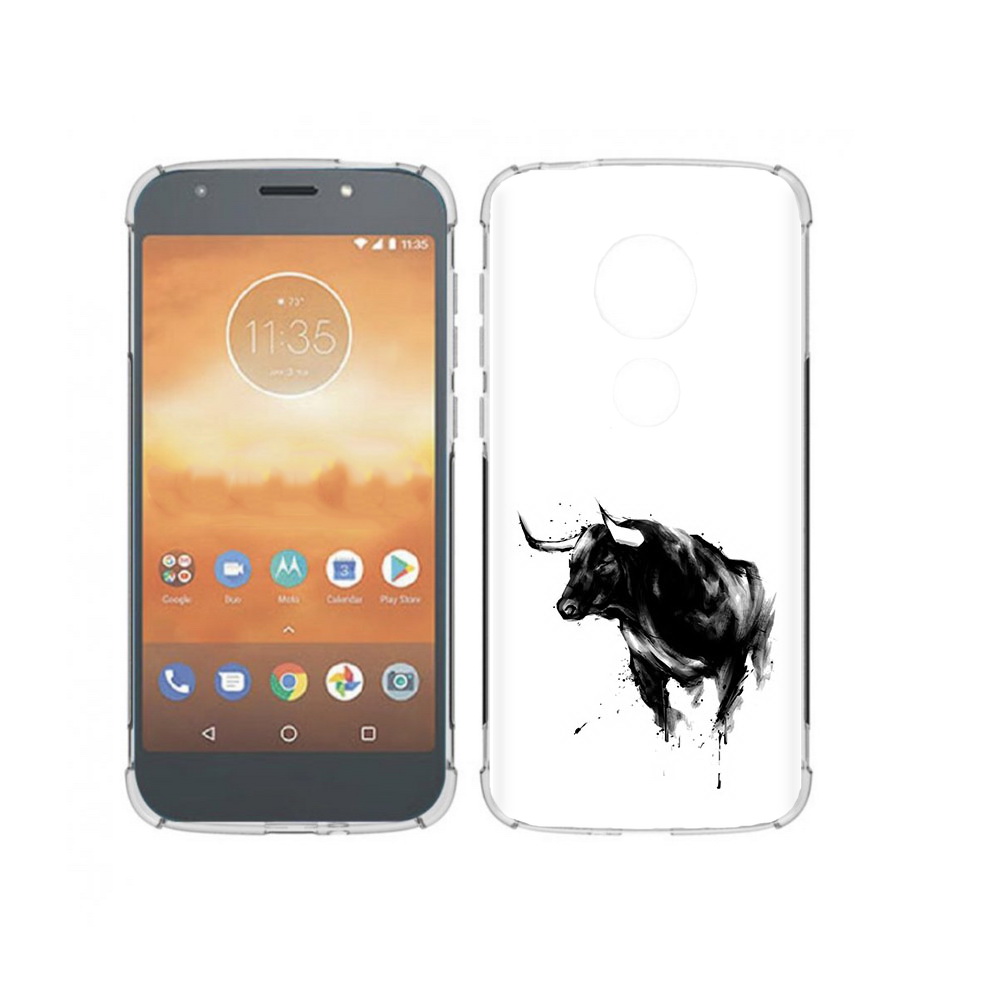 

Чехол MyPads Tocco для Motorola Moto E5 Play бык (PT227065.372.254), Прозрачный, Tocco