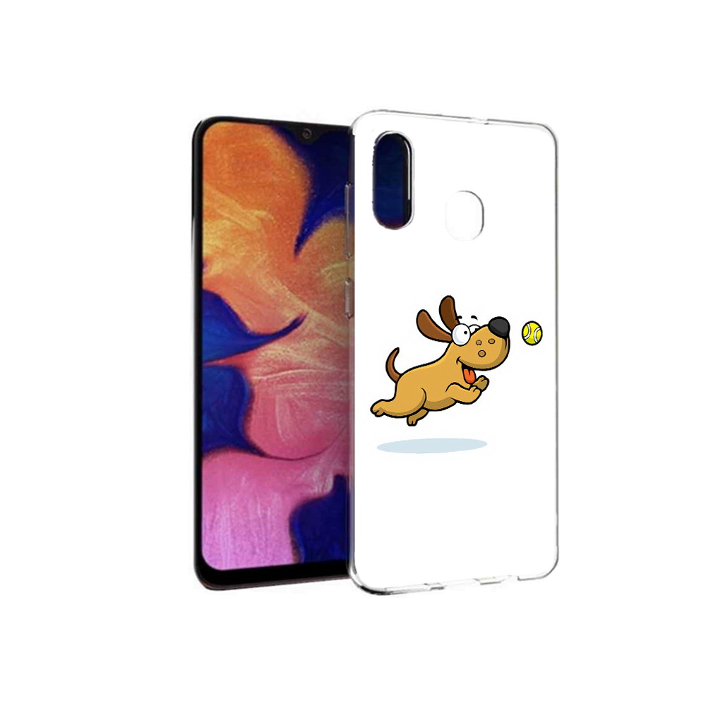 

Чехол MyPads Tocco для Samsung Galaxy A30 пёсик (PT126700.499.563), Прозрачный, Tocco