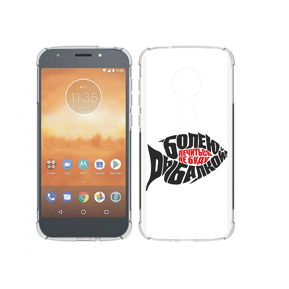 

Чехол MyPads Tocco для Motorola Moto E5 Play болею рыбалкой (PT227065.372.245), Прозрачный, Tocco