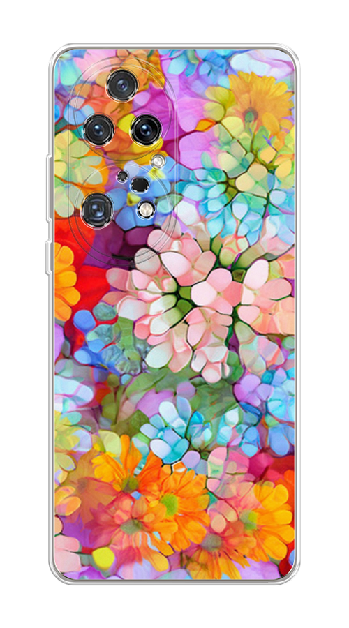 

Чехол на Huawei P50 Pro "Цветы витраж", Оранжевый;розовый;голубой, 6105050-3