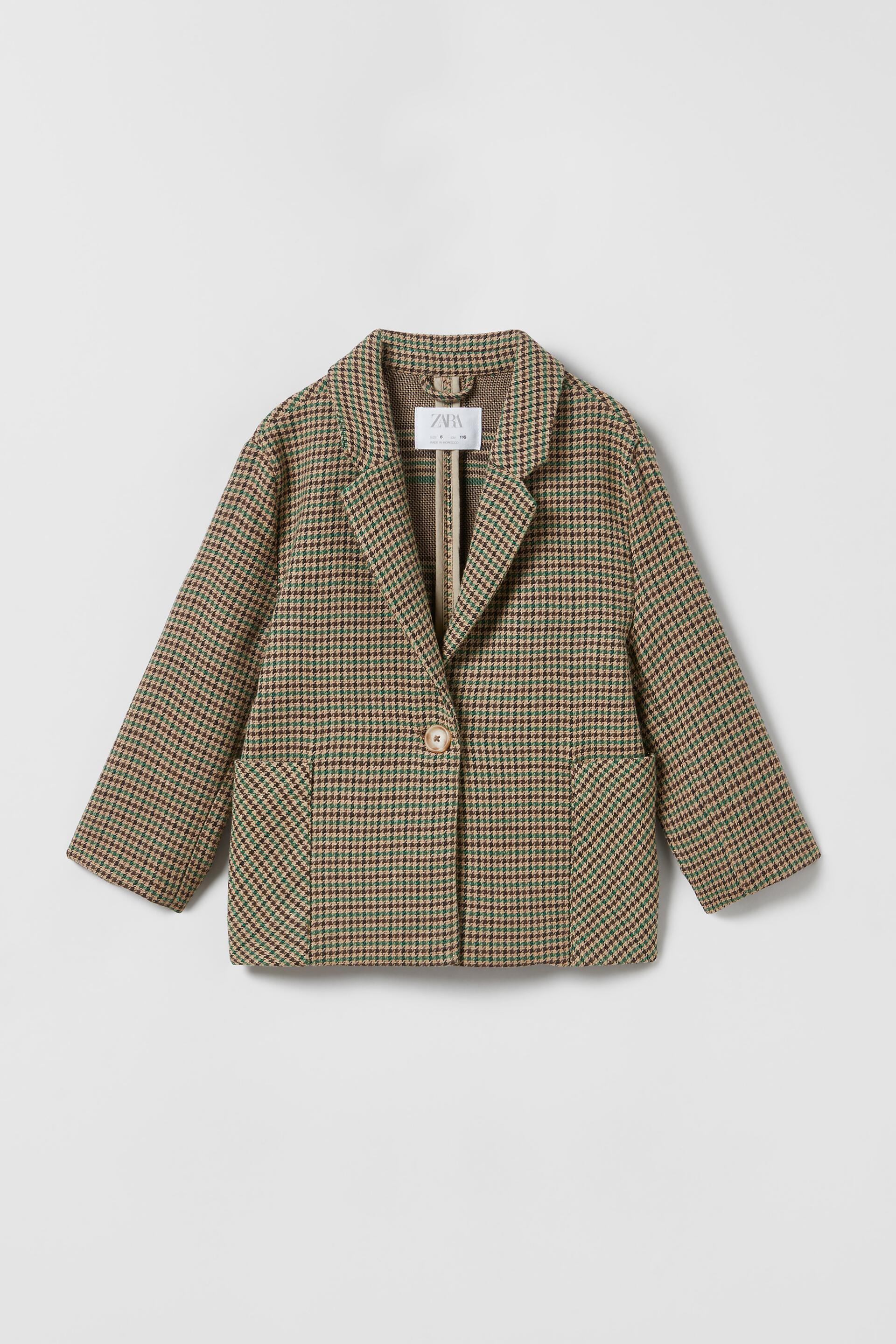 

Пиджак детский ZARA 0146116052714, средне-зеленый, 164 (товар из-за рубежа), 01461160527