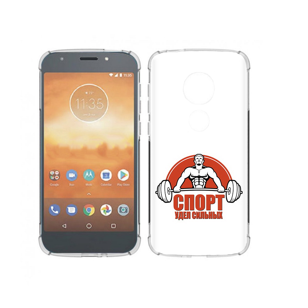 

Чехол MyPads Tocco для Motorola Moto E5 Play бодибилдинг спорт (PT227065.372.236), Прозрачный, Tocco