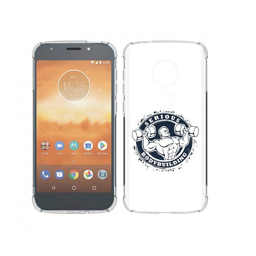 

Чехол MyPads Tocco для Motorola Moto E5 Play бодибилдинг воля к победе (PT227065.372.231), Прозрачный, Tocco