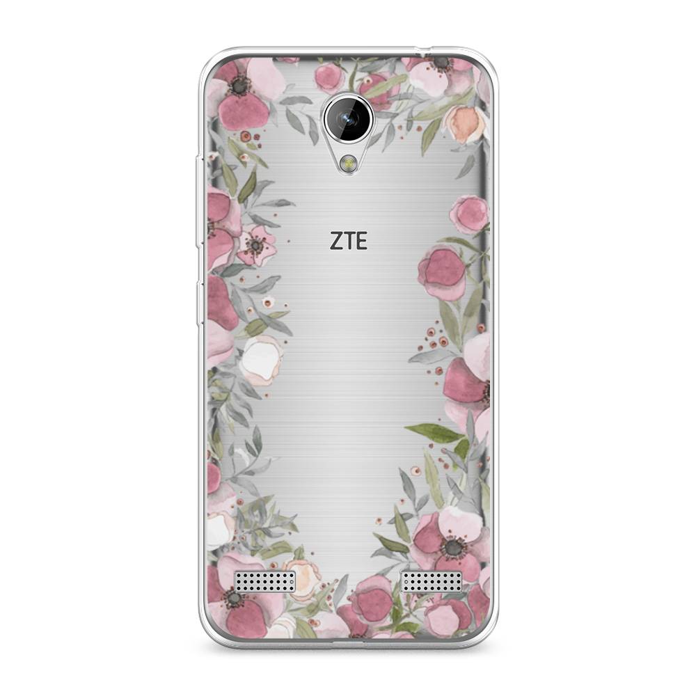 

Чехол Awog на ZTE Blade A520 / ЗТЕ Блэйд A520 "Розовая цветочная рамка", 132050-8