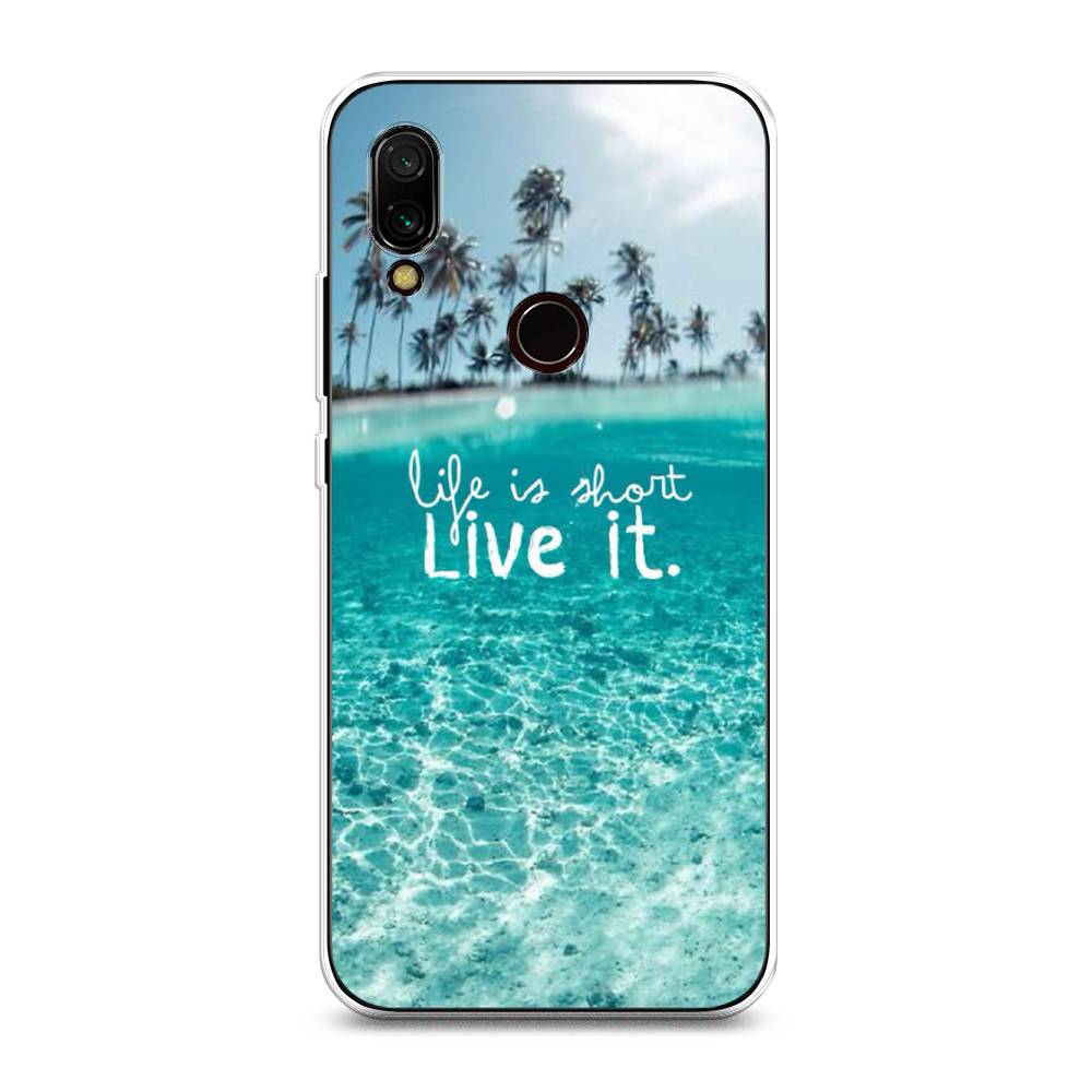 

Чехол Awog на Xiaomi Redmi 7 "Live it", Разноцветный, 35050-7