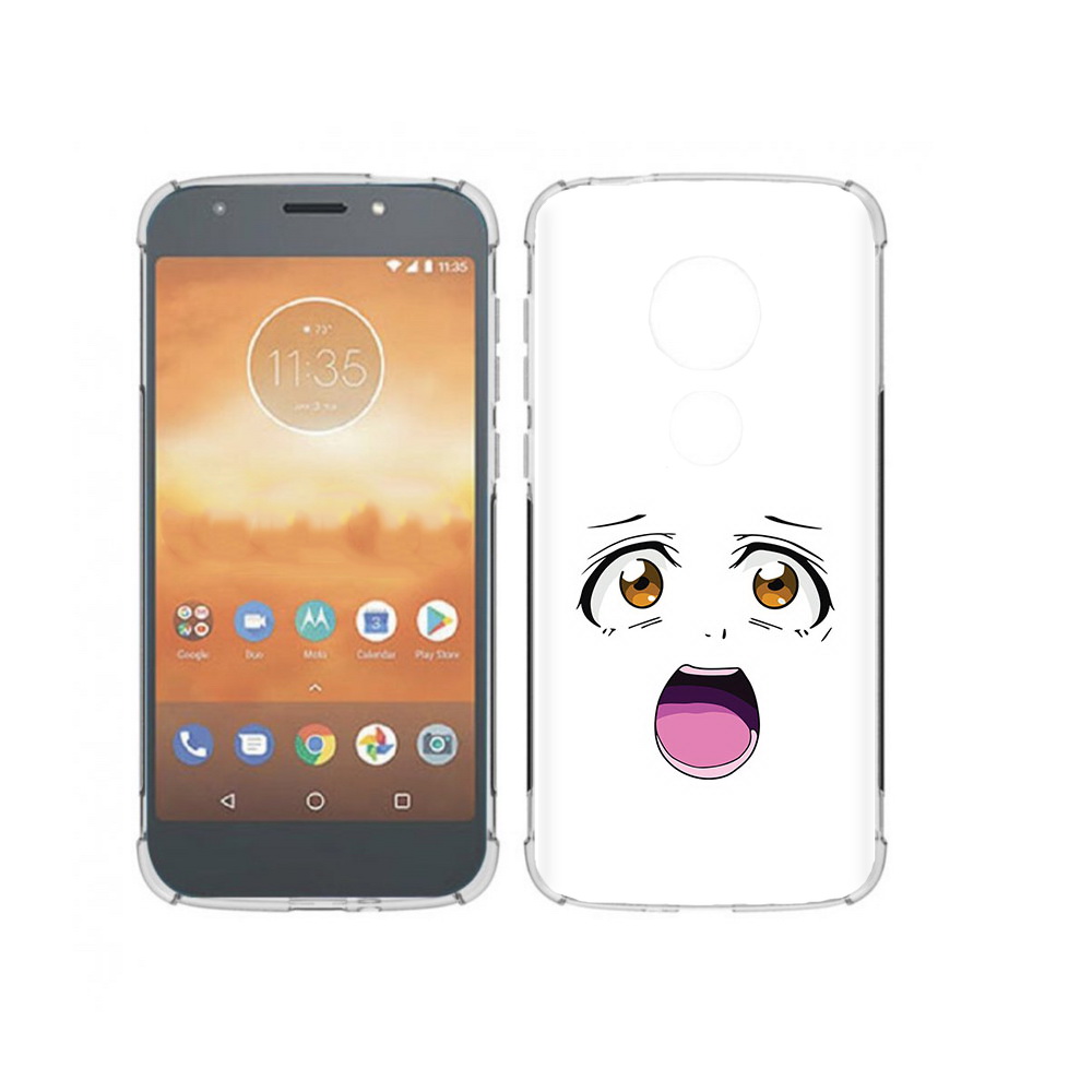 

Чехол MyPads Tocco для Motorola Moto E5 Play аниме лицо (PT227065.372.223), Прозрачный, Tocco