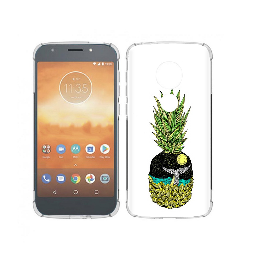 

Чехол MyPads Tocco для Motorola Moto E5 Play ананас с китом (PT227065.372.220), Прозрачный, Tocco