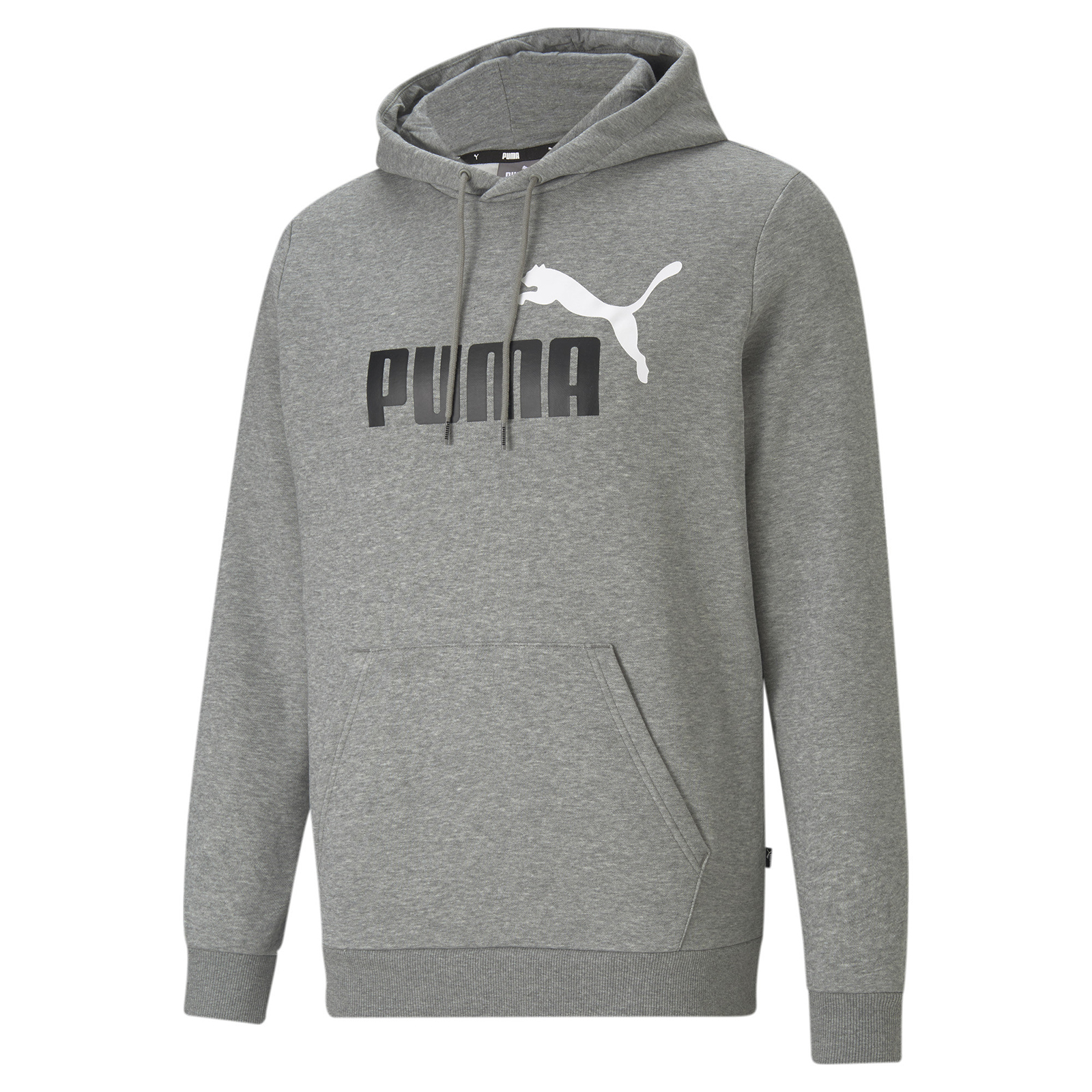 

Худи мужское PUMA Ess+ 2 Col Big Logo Fl серое XL, Ess+ 2 Col Big Logo Fl