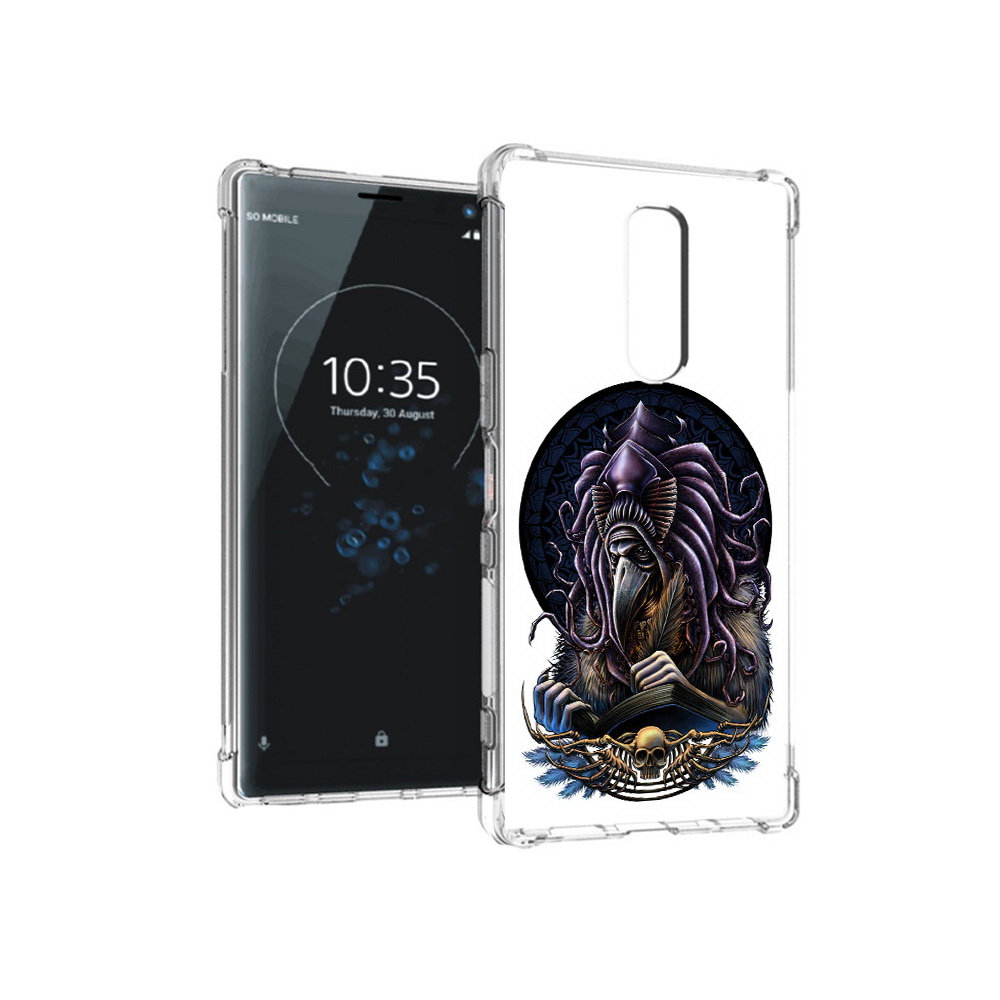 

Чехол MyPads Tocco для Sony Xperia 1 умный ворон (PT141276.244.650), Прозрачный, Tocco