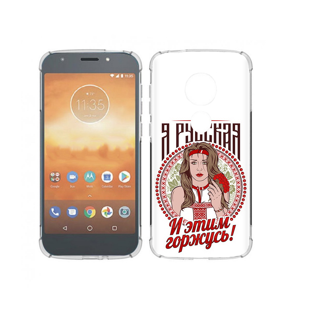 

Чехол MyPads Tocco для Motorola Moto E5 Play Я русская (PT227065.372.208), Прозрачный, Tocco