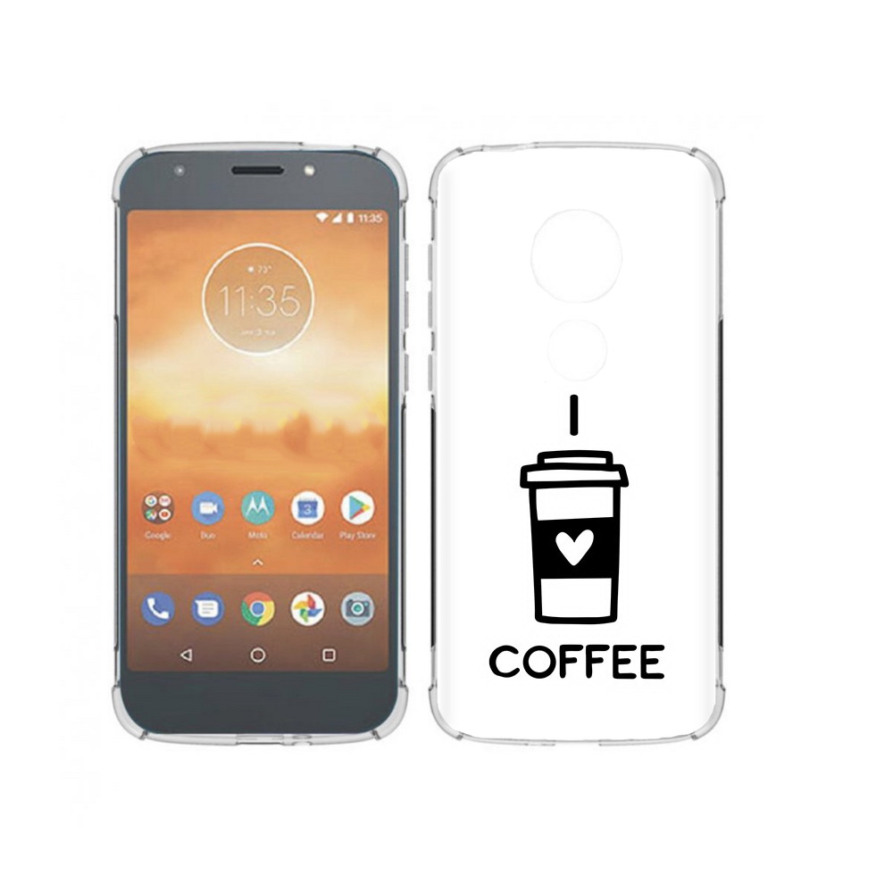 

Чехол MyPads Tocco для Motorola Moto E5 Play Я люблю кофе (PT227065.372.206), Прозрачный, Tocco