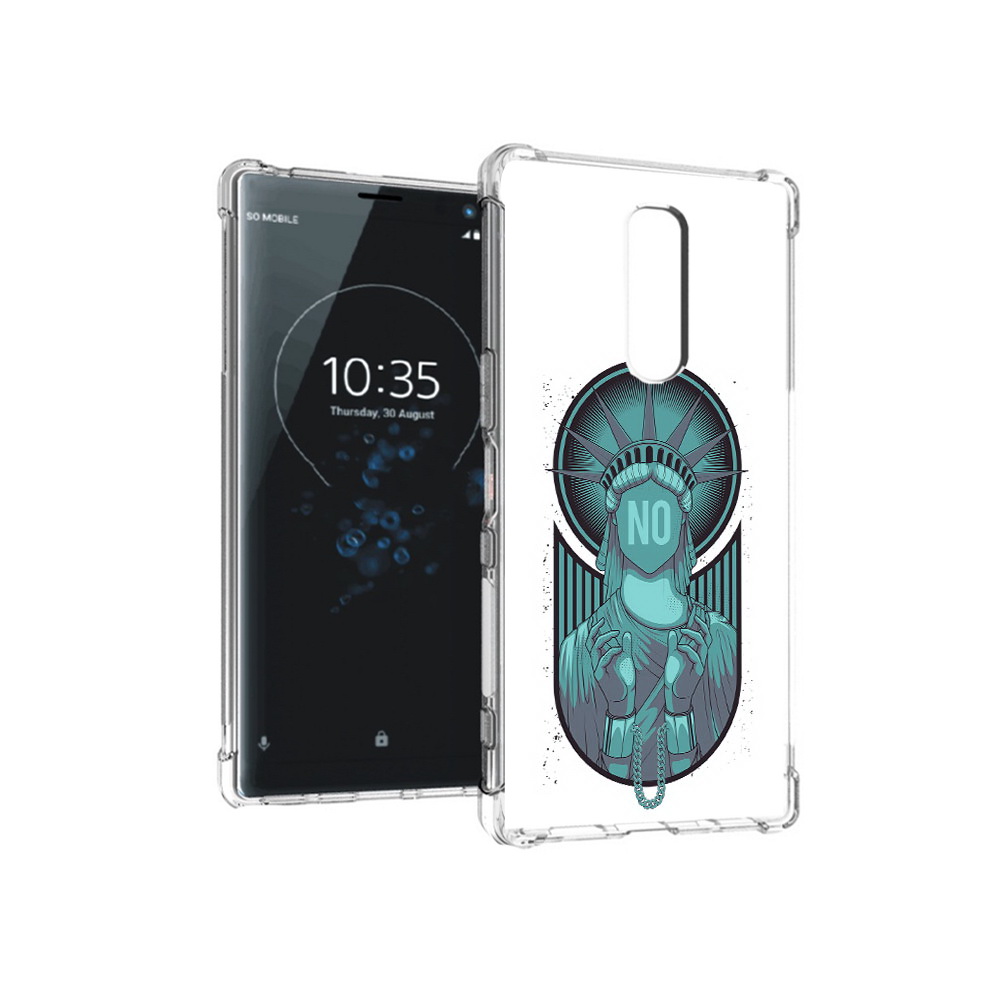 

Чехол MyPads Tocco для Sony Xperia 1 статуя свободы зеленый (PT141276.244.623), Прозрачный, Tocco