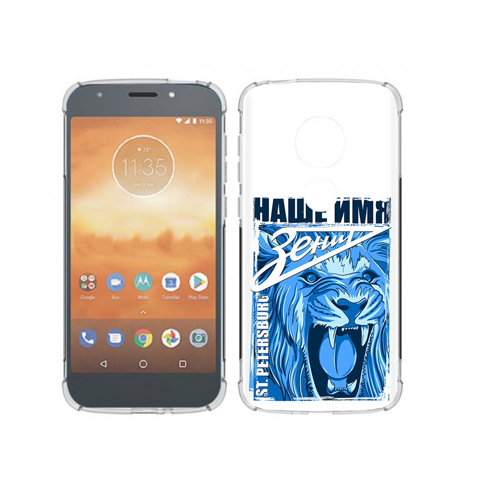 

Чехол MyPads Tocco для Motorola Moto E5 Play ФК наше имя зенит (PT227065.372.183), Прозрачный, Tocco