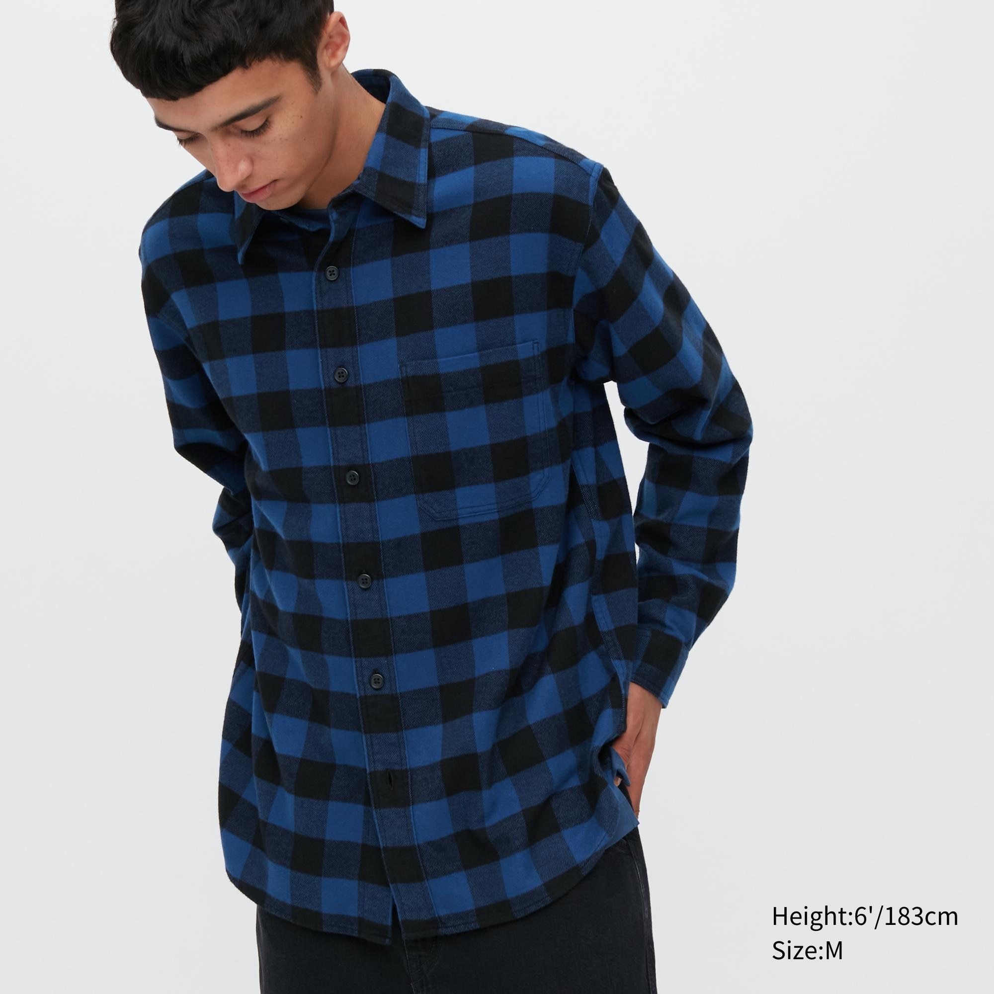 

Рубашка мужская UNIQLO 451295COL65 синяя L (доставка из-за рубежа), 451295COL65