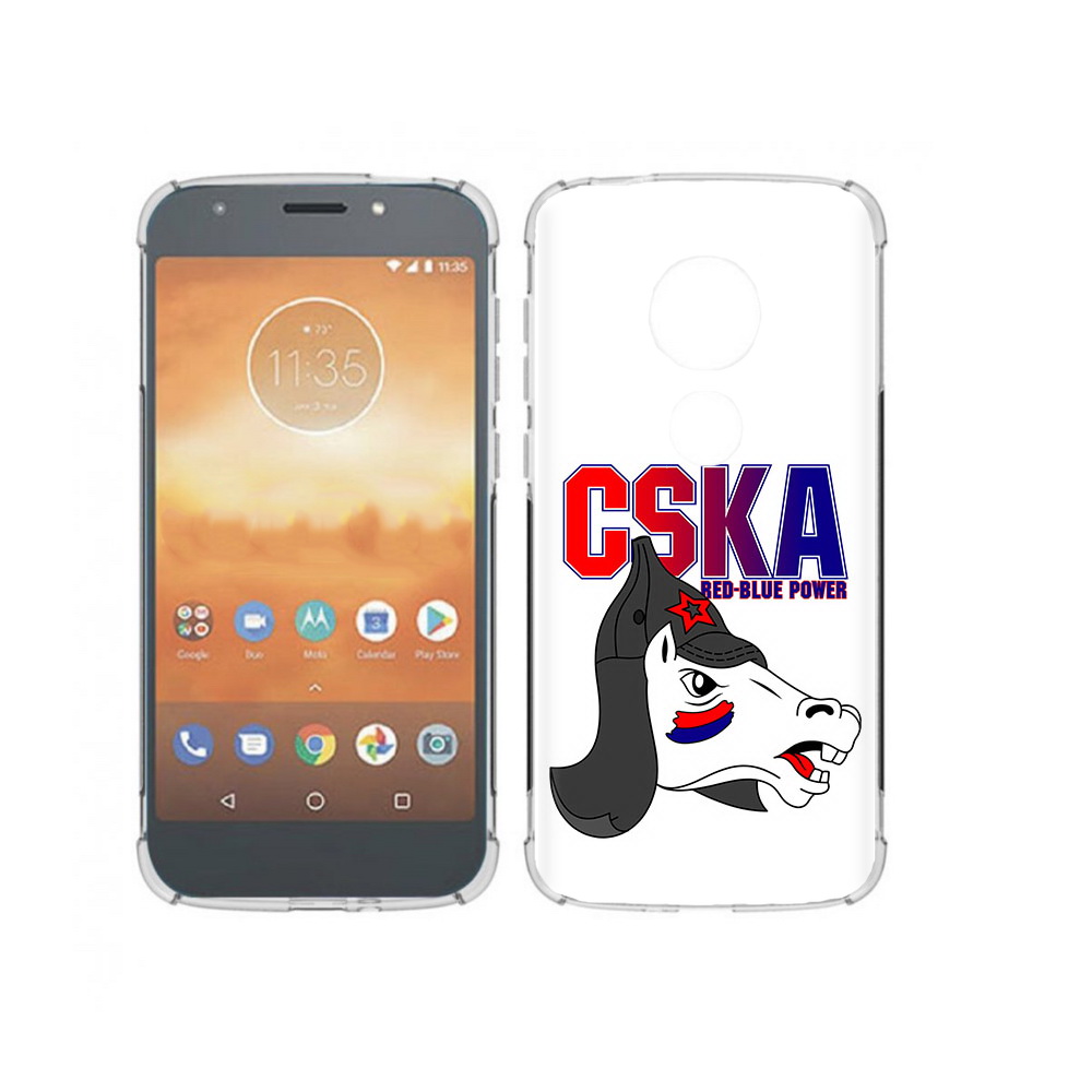 

Чехол MyPads Tocco для Motorola Moto E5 Play ФК ЦСК лошадка россия (PT227065.372.179), Прозрачный, Tocco