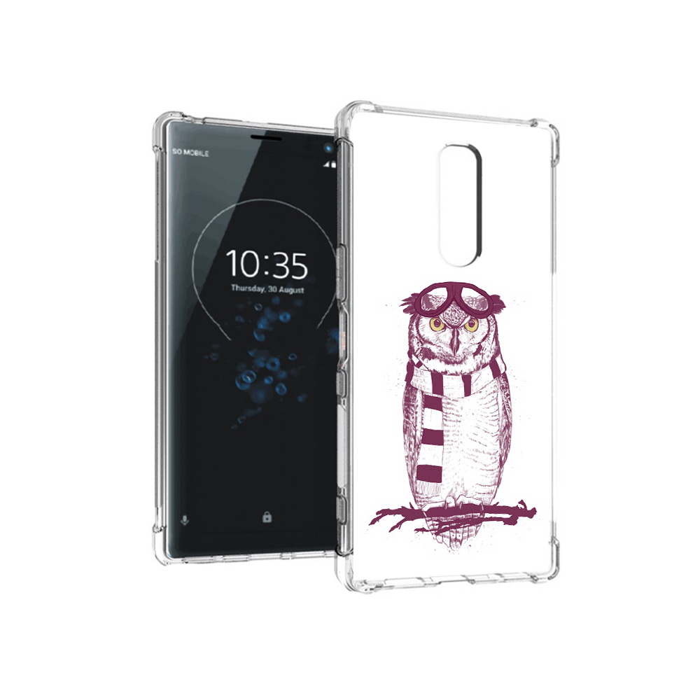 

Чехол MyPads Tocco для Sony Xperia 1 сова-летчик (PT141276.244.612), Прозрачный, Tocco