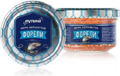 

Икра форели Путина зернистая 170 г